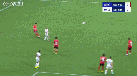 半場戰(zhàn)報：成都1-0國安，德爾加多破門，費(fèi)利佩頭球造險