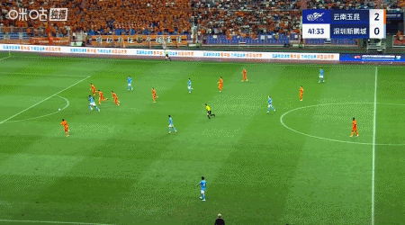 韋斯利單刀外腳背巧射破門，新鵬城1-2扳回一城