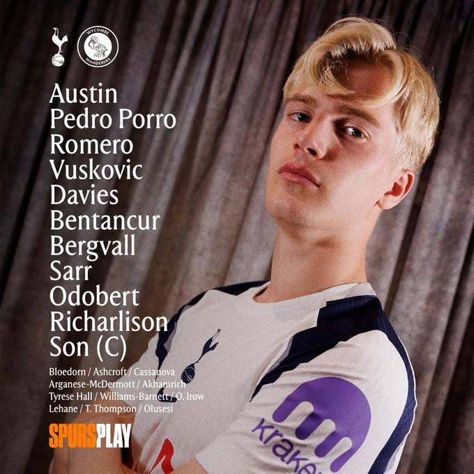 跟隊(duì)記者：本坦庫(kù)爾因生病被撤出熱刺熱身賽首發(fā)