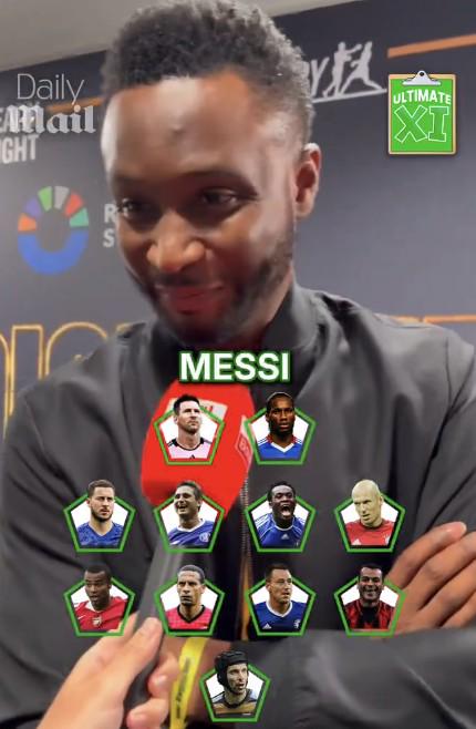米克爾的11人陣：梅西與德羅巴領(lǐng)銜鋒線，蘭帕德&特里在列